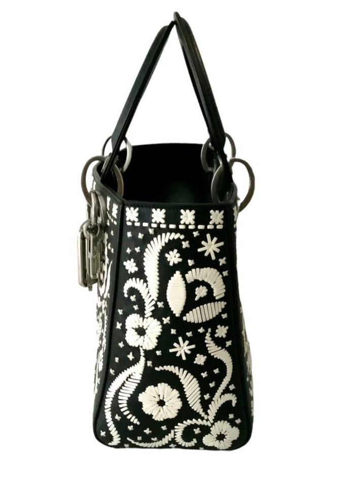 CHRISTIAN DIOR LADY DIOR FLORAL LIMITED EDITION BAG