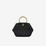 Pearl Cr Wristlet Clutch