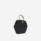 Pearl Cr Wristlet Clutch