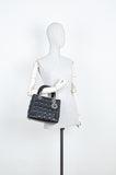 CHRISTIAN DIOR Lady Dior Bag  Medium Cannage Black