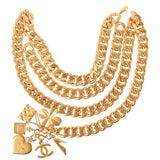 CHANEL 1995 Made Cc Mark Multi Motif Chain Belt