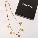 CHANEL 1996 Made Mini Cc Mark Multi Charm Necklace Black