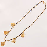 CHANEL 1996 Made Mini Cc Mark Multi Charm Necklace Black