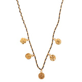 CHANEL 1996 Made Mini Cc Mark Multi Charm Necklace Black