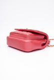 CHANEL Dark Pink Diamond Quilted Metallic Calfskin Mini Business Affinity (New)