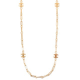 CHANEL Mini Cc Mark Long Chain Necklace