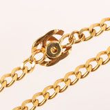 CHANEL 1996 Made Turn-Lock Plate Long Chain Necklace