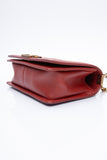 CHANEL Dark Orange Caviar Quilted Medium Boy Flap Bag