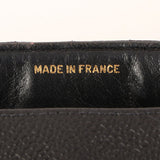 CHANEL Around 1995 Made Caviar Skin Mademoiselle Stitch Turn-Lock Chain Bag Black