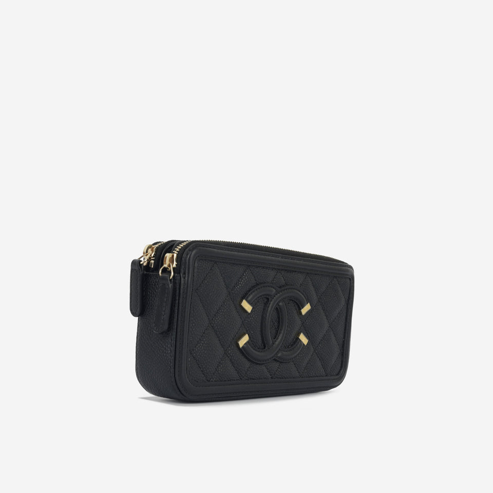 CC Filigree Clutch on Chain