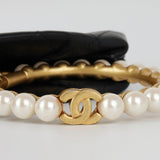 Pearl Cr Wristlet Clutch
