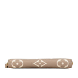 Beige Louis Vuitton Monogram Giant Empreinte Zippy Wallet