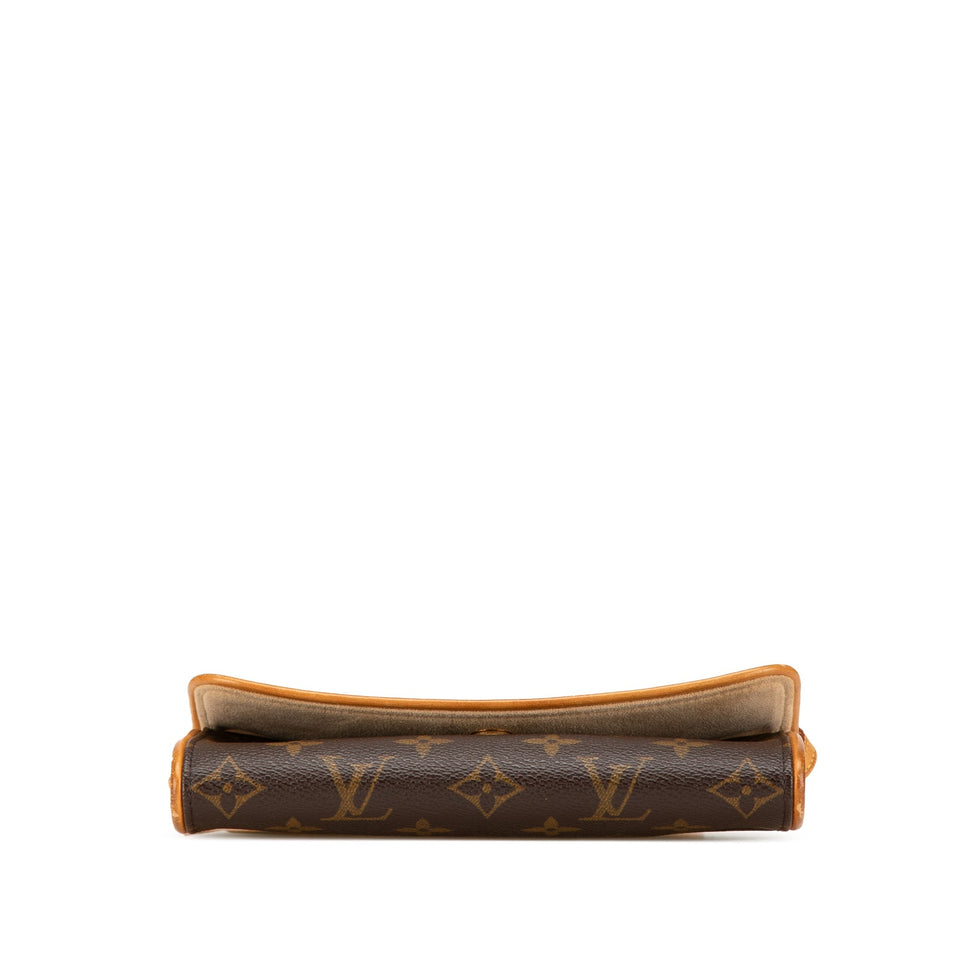 Brown Louis Vuitton Monogram Pochette Twin PM Crossbody Bag