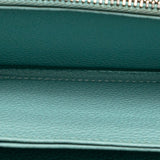 Blue Louis Vuitton Monogram Empreinte Summer Stardust Zippy Wallet