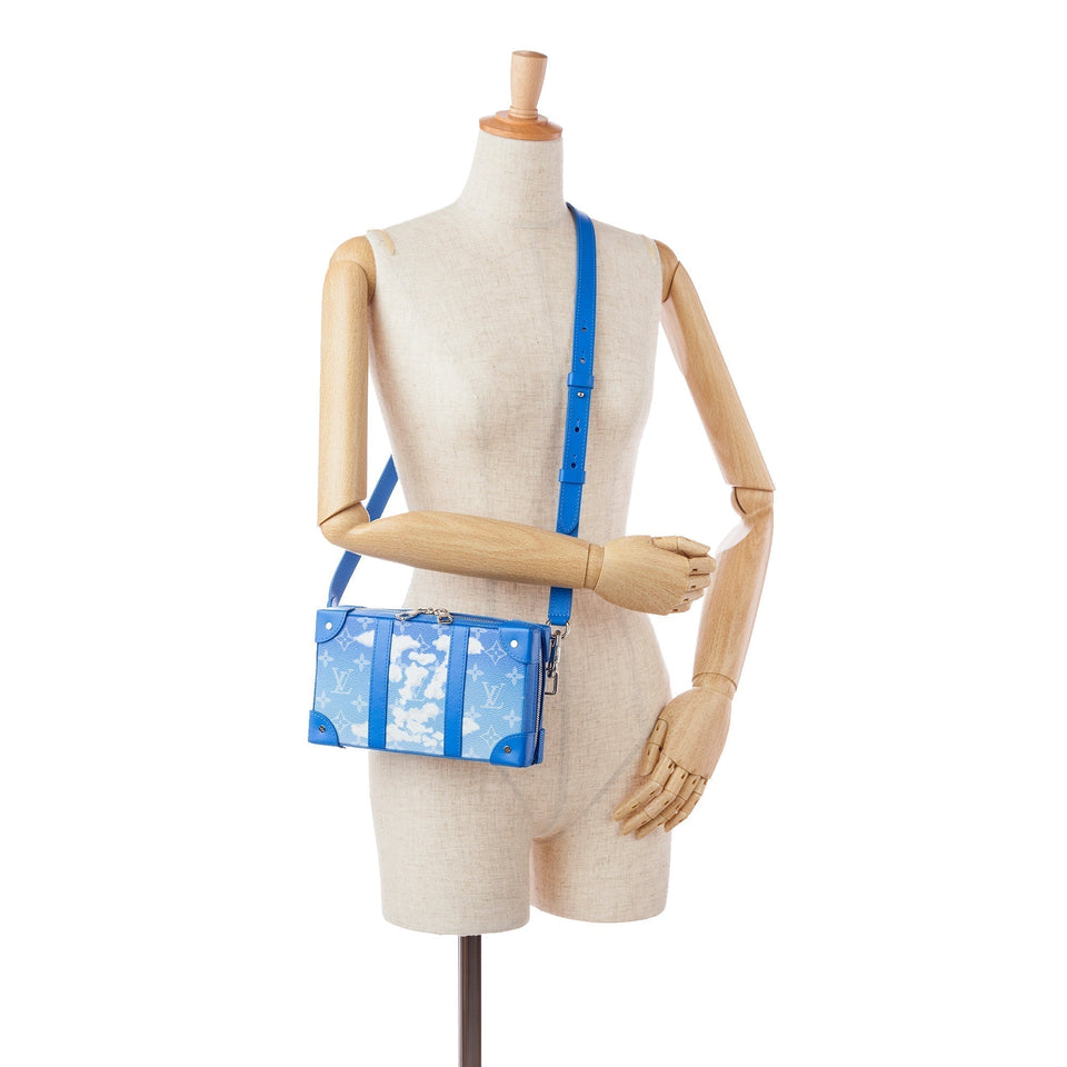 Louis Vuitton Soft Trunk Wallet Blue Clouds Monogram Canvas