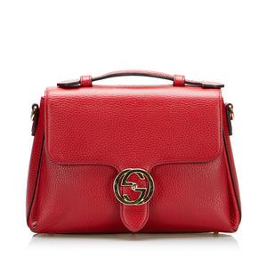 Gucci Interlocking G Red Calfskin
