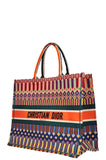 CHRISTIAN DIOR Book Tote Large Orange Green