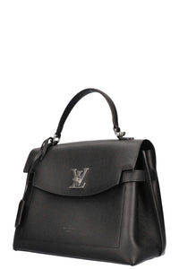 LOUIS VUITTON Lock Me Ever MM Handbag Black Leather