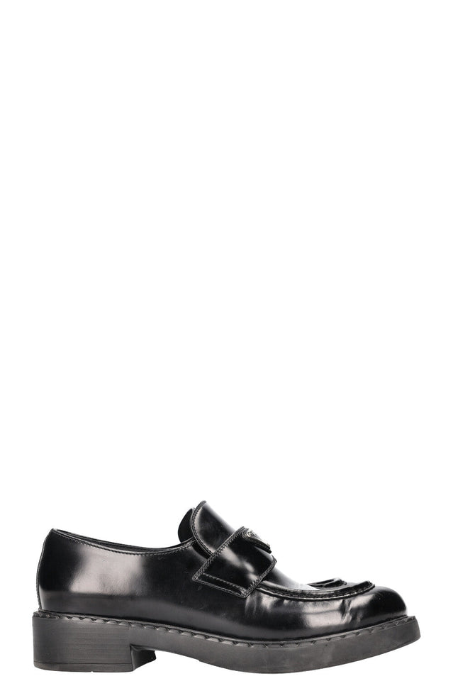 PRADA Logo Loafers Black
