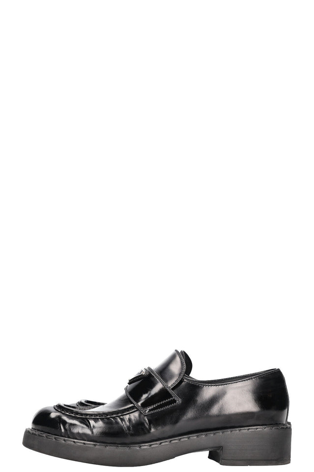 PRADA Logo Loafers Black