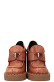 PRADA Logo Platform Loafers Brown