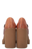 PRADA Logo Platform Loafers Brown