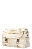 CHRISTIAN DIOR Diorcamp Messenger Bag Gold White
