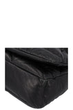 PRADA Quilted Crossbody Bag Leather Black