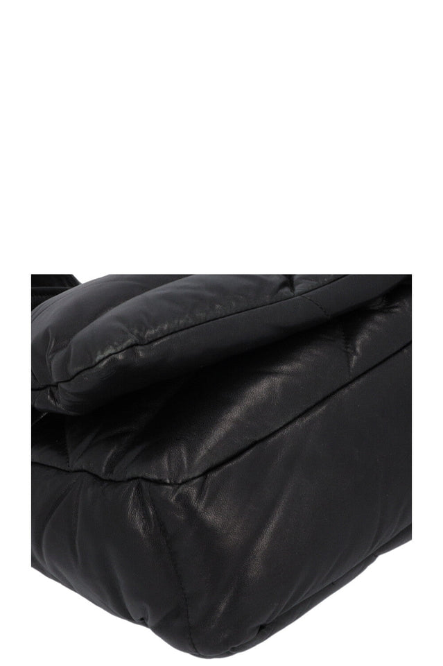 PRADA Quilted Crossbody Bag Leather Black