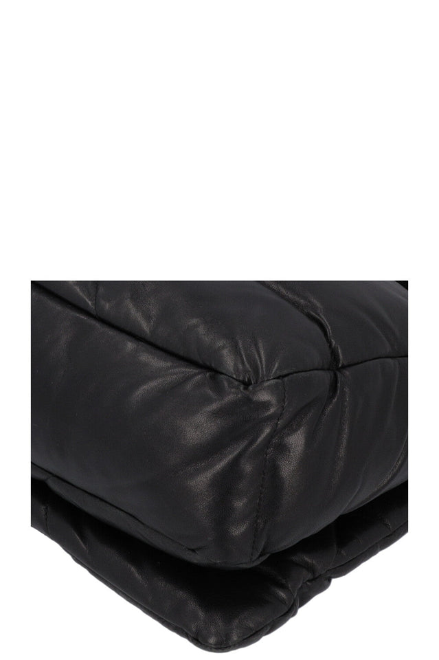 PRADA Quilted Crossbody Bag Leather Black