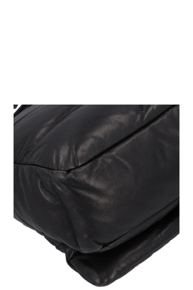 PRADA Quilted Crossbody Bag Leather Black