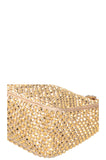 PRADA Re-Edition 2005 Crossbody Bag Gold Crystal Satin