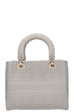 CHRISTIAN DIOR D-Lite Bag Medium Grey