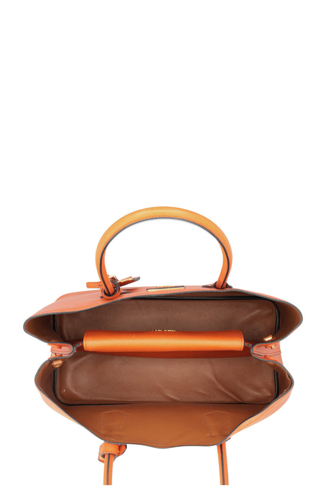 PRADA Tote Bag Saffiano Leather Papaya
