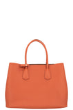 PRADA Tote Bag Saffiano Leather Papaya