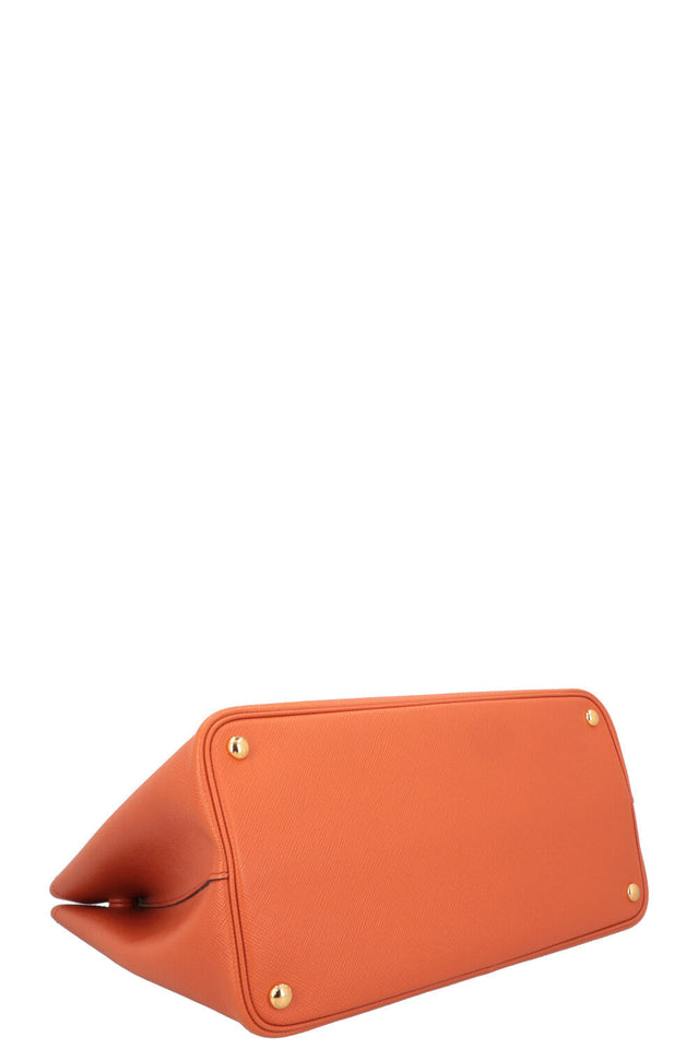 PRADA Tote Bag Saffiano Leather Papaya