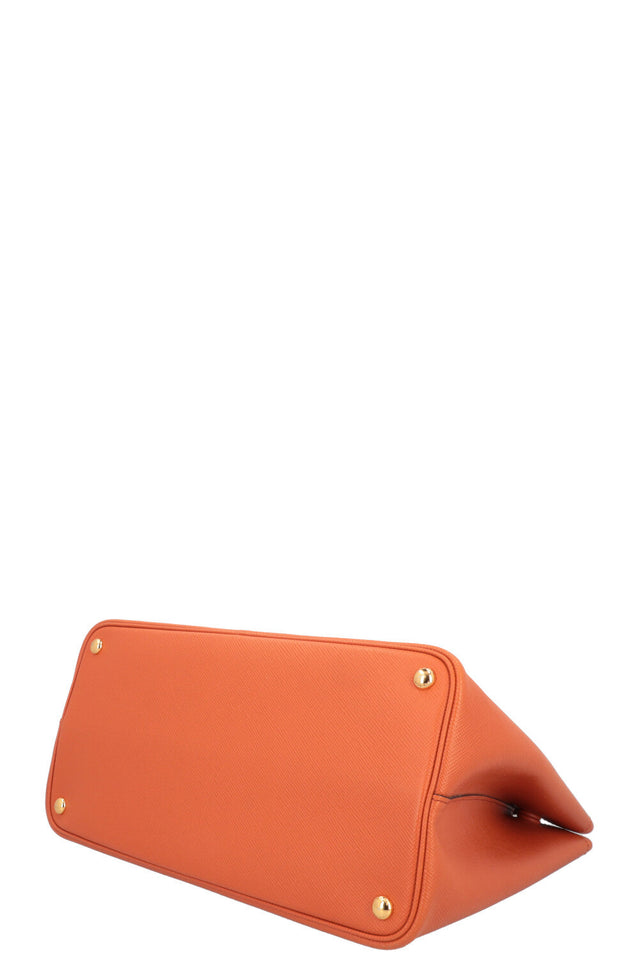 PRADA Tote Bag Saffiano Leather Papaya