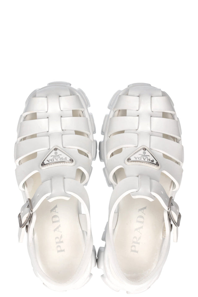 PRADA Foam Rubber Sandals White