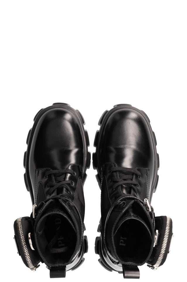 PRADA Monolith Re-Nylon Boots Black