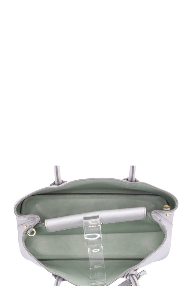 PRADA Large Double Tote Bag Light Blue