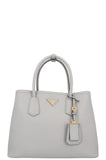 PRADA Large Double Tote Bag Light Blue