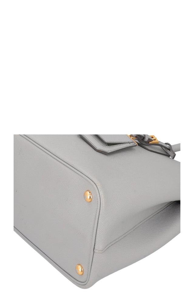 PRADA Large Double Tote Bag Light Blue