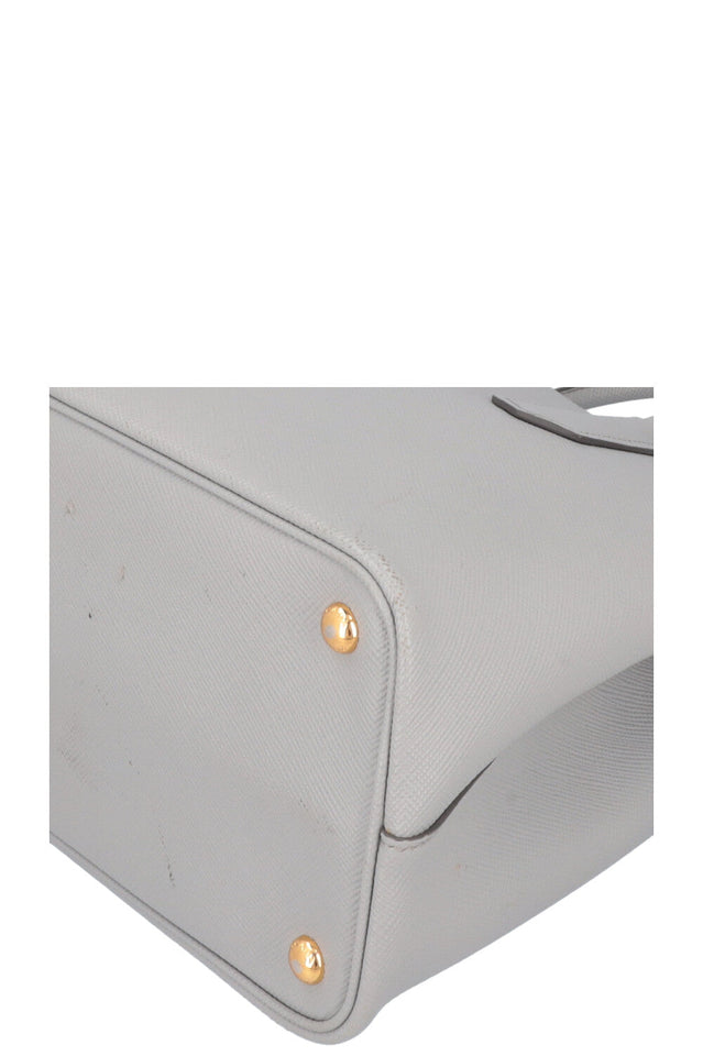 PRADA Large Double Tote Bag Light Blue