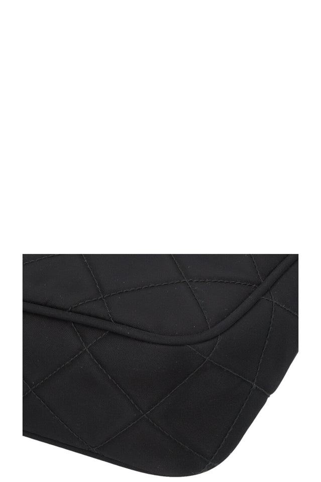 PRADA Quilted Re-Nylon Shoulder Bag Black