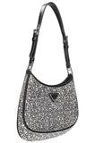 PRADA Cleo Bag Black Crystals