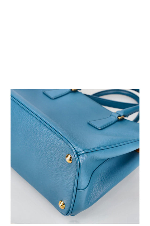 PRADA Large Galleria Bag Saffiano Blue