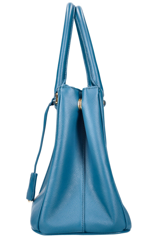 PRADA Large Galleria Bag Saffiano Blue
