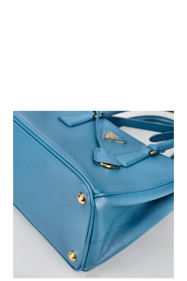 PRADA Large Galleria Bag Saffiano Blue