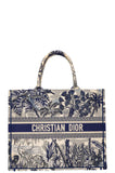 CHRISTIAN DIOR Book Tote Blue and White