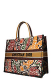 CHRISTIAN DIOR Paisley Book Tote Large Brown Orange